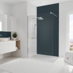 Panneau mural anthracite, rev�tement pour douche et salle de bain, d�codesign couleur schulte 90 x 255 ...