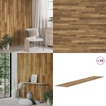 Panneaux muraux aspect bois marron pvc 4, 12 m - panneau mural - papier peint effet bois - revtement ...