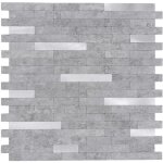 Dalsys - panneaux muraux autocollants aspect pierre 1m, 11 pices revtement mural rsistant  l'humidit, ...