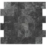 Dalsys - panneaux muraux autocollants aspect pierre 1m, 11 pices revtement mural rsistant  l'humidit, ...