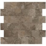 Dalsys - panneaux muraux autocollants aspect pierre 1m�, 11 pi�ces rev�tement mural r�sistant � l'humidit�, ...