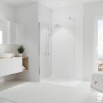 Schulte - panneau mural blanc, revtement pour douche et salle de bain, dcodesign couleur 120 x 255 ...