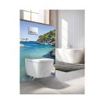 Panneau mural decofast - autour du monde - pour habillage bti - support - 1500 x 1200 x 3 mm - calanque ...