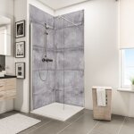 Panneau mural gris antico, revtement pour douche et salle de bain, dcodesign dcor schulte lot de 2 ...