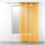 Panneau a oeillets 140 x 280 cm etamine crash telma jaune