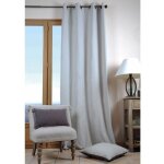 Stof - un panneau de rideau tamisant � oeillets - gris perle