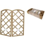 Panneau de treillis cl�ture en bois naturel 60 x 30 cm lianes de jardin