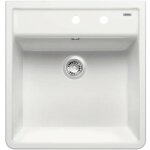 Blanco - panor 60 - �vier en c�ramique, 60x63 cm, 2 trous, blanc cristal 514501