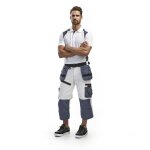 Pantacourt x1500 peintre blanc / gris clair - 151112101094 - blaklader - taille 46