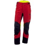 Pantalon anti - coupures kox duro 3. 0 rouge / jaune taille 52