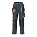 Terratrend - pantalon pour hommes taille 46 gris fonc� / noir / orange 65 % pes / 35 % co