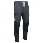 Pantalon lma 1601 techno taille xl gris / noir en molleton avec taille élastiquée Pantalon lma 1601 techno taille xl gris / noir en molleton avec taille élastiquée