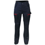 Lma - lebeurre - pantalon bicolore avec poches genouillres et multipoches - femme - olympia - gris noir ...