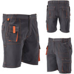 Pantalon / short de travail doria gris / orange taille l