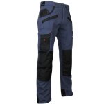 Lma - pantalon taille haute multipoches bleu fonc / noir briquet cba - couleur bleu fonc / noir - taille ...