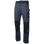 Lebeurre - pantalon bicolore gris / noir avec poches genouill�res - lma - sulfate 38
