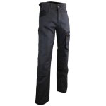 Lma - pantalon de travail 1266 ciment taille 40 bicolore gris nuit / noir