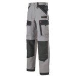 Pantalon de travail multipoches ruler work attitude gris / noir t0 - lafont - la - 1attup - 6 - 2279 ...