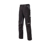 Dickies - pantalon de travail stretch poches genouillères gdt premium homme noir / gris 50 Dickies - pantalon de travail stretch poches genouillères gdt premium homme noir / gris 50
