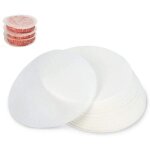 Papier antiadhsif 500 pices, diamtre 13cm, papier steak hach, disques hamburgers,