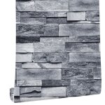 Papier peint adh�sif 3d effet brique, papier �pais pour d�coration murale