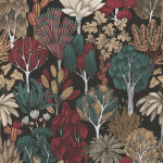 Bricoflor - papier peint arbre multicolore pour chambre adulte | papier peint for�t original id�al salon ...