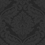 Papier peint baroque noir lgant tapisserie baroque noire idale couloir papier peint damass idal ...
