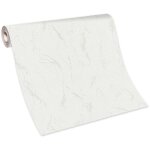 Bricoflor - papier peint blanc marbr� salon & couloir | tapisserie blanche cr�me avec marbrures chambre ...