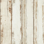 Bricoflor - papiers peints modernes pour salon | papier peint imitation bois flott� blanc beige cr�me ...