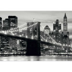 Ag art - papier peint new york brooklyn bridge noir & blanc 360x270 cm Ag art - papier peint new york brooklyn bridge noir & blanc 360x270 cm
