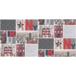 Papier peint 'ny&london' rouge 10mx 0. 53 m