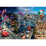 Disney - papier peint panoramique cars bleu, rouge et beige