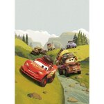 Papier peint panoramique cars vert - disney Papier peint panoramique cars vert - disney