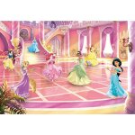 Papier peint panoramique princesses rose - disney