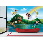 Papier peint panoramqiue f�e clochette la vall�e du printemps disney 360x270 cm