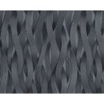 Edem - papier peint � rayures 81130br29 papier peint intiss� textur� ton - sur - ton et des accents m�tallique ...