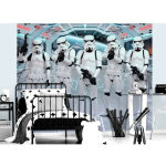 Walltastic - papier peint 5 stormtroopers avec armes - star wars - 305x244cm
