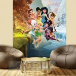 Ag art - papier peint xl intisse clochette et le secret des f�es disney 180x202 cm