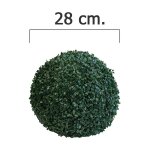 Haie artificielle papillon boule de buis 28 cm Haie artificielle papillon boule de buis 28 cm