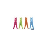 Paquet de 12 grandes pinces en plastique 9 cm