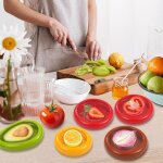 Paquet de 5 fresh food container, conservation des aliments stockage d'avocat d'oignon de tomate et de ...
