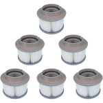 Paquet de 6 filtres mspa de remplacement pour fd2089, pompe � cartouche filtrante adapt�e � tous les ...