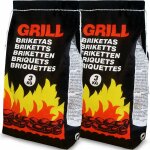 Paquet de briquettes pour barbecue sac de charbon de bois bbq grill - quantit au choix 6  21kg 6 kg ...