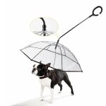 Parapluie pour chien avec laisse - pour promener en plein air sous la neige ou la pluie Parapluie pour chien avec laisse - pour promener en plein air sous la neige ou la pluie