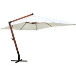 Parasol 300 x 400 cm blanc