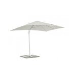 Parasol � bras eden blanc - naturel 2x3 m