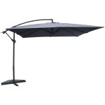 Concept - usine - parasol carr 3x3m gris solenzara