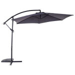 Parasol d�port� aurea � 3 m - structure en aluminium avec toile polyester 180g - gris