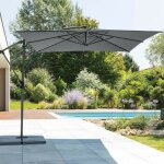 Hesperide - parasol d�port� carr� manoa ardoise - 2, 5 x 2, 5 m - hesp�ride