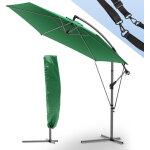 Parasol d�port� inclinable 3m avec sangle de fixation et housse de protection - inclinaison r�glable ...